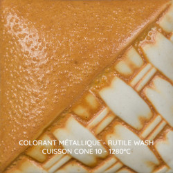 
  COLORANT METALLIQUE MAYCO - RUTILE WASH - 118 ml - Colorants métalliques Mayco Washes - Cigale et Fourmi
