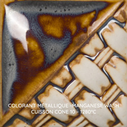 
  COLORANT METALLIQUE MAYCO - MANGANESE WASH - 118 ml - Colorants métalliques Mayco Washes - Cigale et Fourmi
