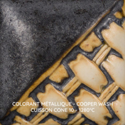
  COLORANT METALLIQUE MAYCO - COOPER WASH - 118 ml - Colorants métalliques Mayco Washes - Cigale et Fourmi