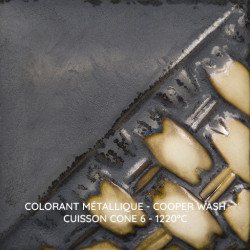 
  COLORANT METALLIQUE MAYCO - COOPER WASH - 118 ml - Colorants métalliques Mayco Washes - Cigale et Fourmi