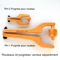 
  POIGNEE POUR ROULEAUX RL - RM - RS - Outils pour décorer l'argile - Cigale et Fourmi