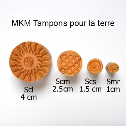 
  TAMPON ROND 2,5 CM - TRI SPIRAL - Outils pour décorer l'argile - Cigale et Fourmi