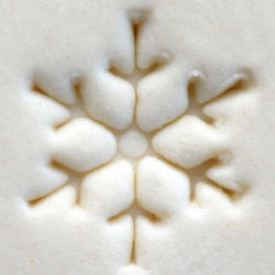 
  TAMPON ROND 1,5 CM - SNOWFLAKE 1 - Outils pour décorer l'argile - Cigale et Fourmi