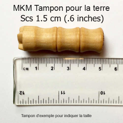 
  TAMPON ROND 1,5 CM - TRI SPIRAL - Outils pour décorer l'argile - Cigale et Fourmi