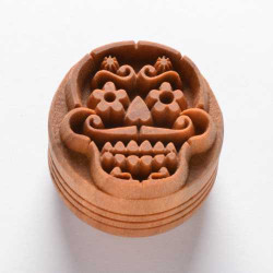 TAMPON ROND 4 CM - DAY OF THE DEAD SKULL