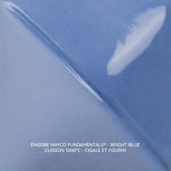 
  ENGOBE MAYCO FUNDAMENTALS - BRIGHT BLUE - 473 ml - Engobe liquide MAYCO FUNDAMENTALS® UNDERGLAZES 1000°C - 1280°C - Cigale et Fourmi