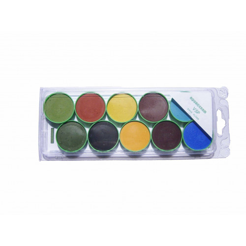 
  Palette aqua ceram série verte pour peinture céramique sous émail - Ors, palettes aqua-Céram, Crayons oxydes - Cigale et Fourmi
