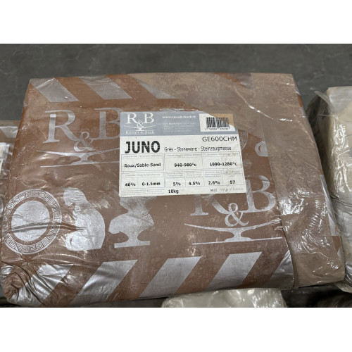 
  GRES JUNO ROUX SABLE CHAMOTTE MOYENNE GE600CHM - 10 Kg - SECHE - matériel poterie occasion - Cigale et Fourmi
  