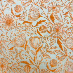 PAPIER TRANSFERT - GRIBOUILLIS FLORAL