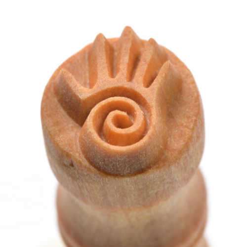 
  TAMPON ROND 1,5 CM - HAND WITH SPIRAL - Tampons & rouleaux - Cigale et Fourmi