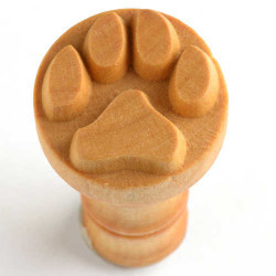 TAMPON ROND 2,5 CM - PATTE DE CHIEN