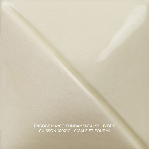 
  ENGOBE MAYCO FUNDAMENTALS - IVORY - 118 ml - Engobe liquide MAYCO FUNDAMENTALS® UNDERGLAZES 1000°C - 1280°C - Cigale et Fourmi