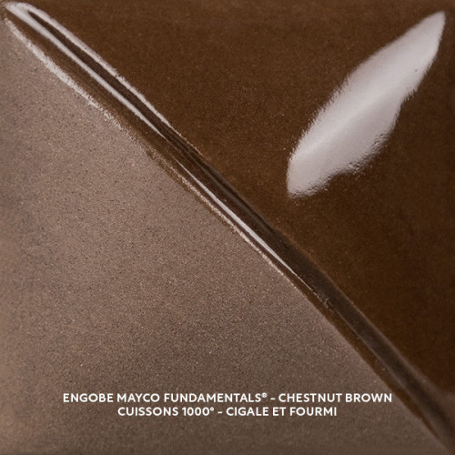 
  ENGOBE MAYCO FUNDAMENTALS - CHESTNUST BROWN - 118 ml - Engobe liquide MAYCO FUNDAMENTALS® UNDERGLAZES 1000°C - 1280°C - Cigale et Fourmi