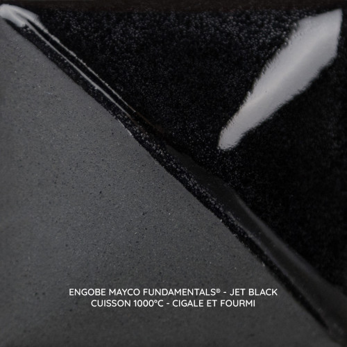 
  ENGOBE MAYCO FUNDAMENTALS - JET BLACK - 118 ml - Engobe liquide MAYCO FUNDAMENTALS® UNDERGLAZES 1000°C - 1280°C - Cigale et Fourmi