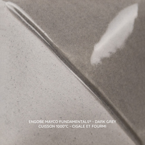
  ENGOBE MAYCO FUNDAMENTALS - DARK GREY - 118 ml - Engobe liquide MAYCO FUNDAMENTALS® UNDERGLAZES 1000°C - 1280°C - Cigale et Fourmi
