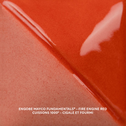 
  ENGOBE MAYCO FUNDAMENTALS - FIRE ENGINE RED - 118 ml - Engobe liquide MAYCO FUNDAMENTALS® UNDERGLAZES 1000°C - 1280°C - Cigale et Fourmi