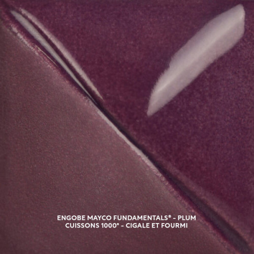 
  ENGOBE MAYCO FUNDAMENTALS - PLUM - 118 ml - Engobe liquide MAYCO FUNDAMENTALS® UNDERGLAZES 1000°C - 1280°C - Cigale et Fourmi