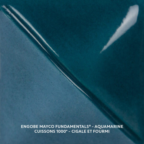 
  ENGOBE MAYCO FUNDAMENTALS - AQUAMARINE - 118 ml - Engobe liquide MAYCO FUNDAMENTALS® UNDERGLAZES 1000°C - 1280°C - Cigale et Fourmi