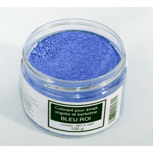 
  Colorant bleu roi émaux & barbotine - 100g - Colorants de masse - Cigale et Fourmi