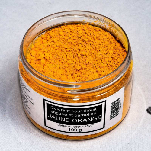 
  Colorant jaune orange émaux & barbotine - 100g - Colorants de masse - Cigale et Fourmi