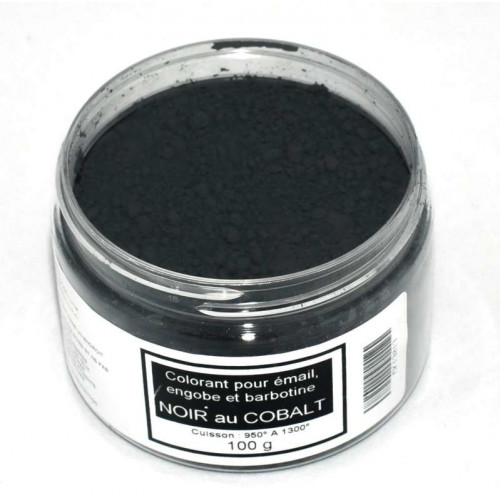 
  Colorant noir au cobalt émaux & barbotine - 100g - Colorants de masse - Cigale et Fourmi