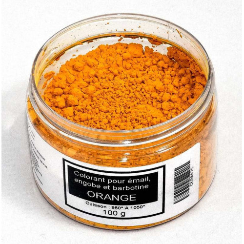 
  Colorant orange émaux & barbotine - 100g - Colorants de masse - Cigale et Fourmi