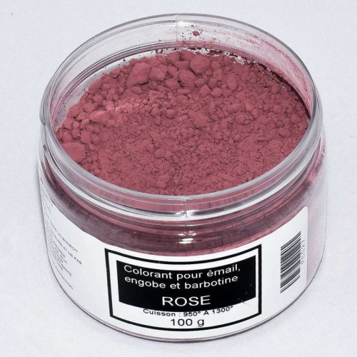 
  Colorant rose émaux & barbotine - 100g - Colorants de masse - Cigale et Fourmi