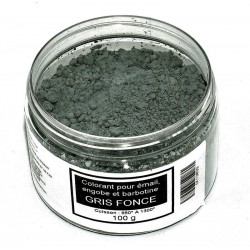 COLORANT GRIS FONCE EMAUX & BARBOTINE - 100g
