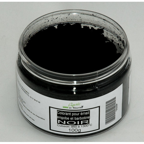 
  Colorant noir au manganèse émaux & barbotine - 100g - Colorants de masse - Cigale et Fourmi