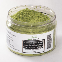COLORANT VERT CHARTREUSE EMAUX & BARBOTINE - 100g