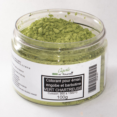 
  Colorant vert chartreuse émaux & barbotine - 100g - Colorants de masse - Cigale et Fourmi