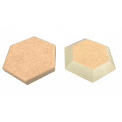 FORME HEXAGONALE EN MDF - TAILLE 165 mm
